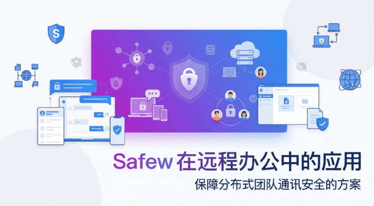 SafeW 在远程办公中的应用 SafeW 团队沟通 SafeW 商务版